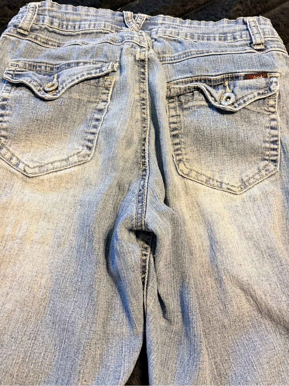 Vintage Angels Light Wash Denim Shorts